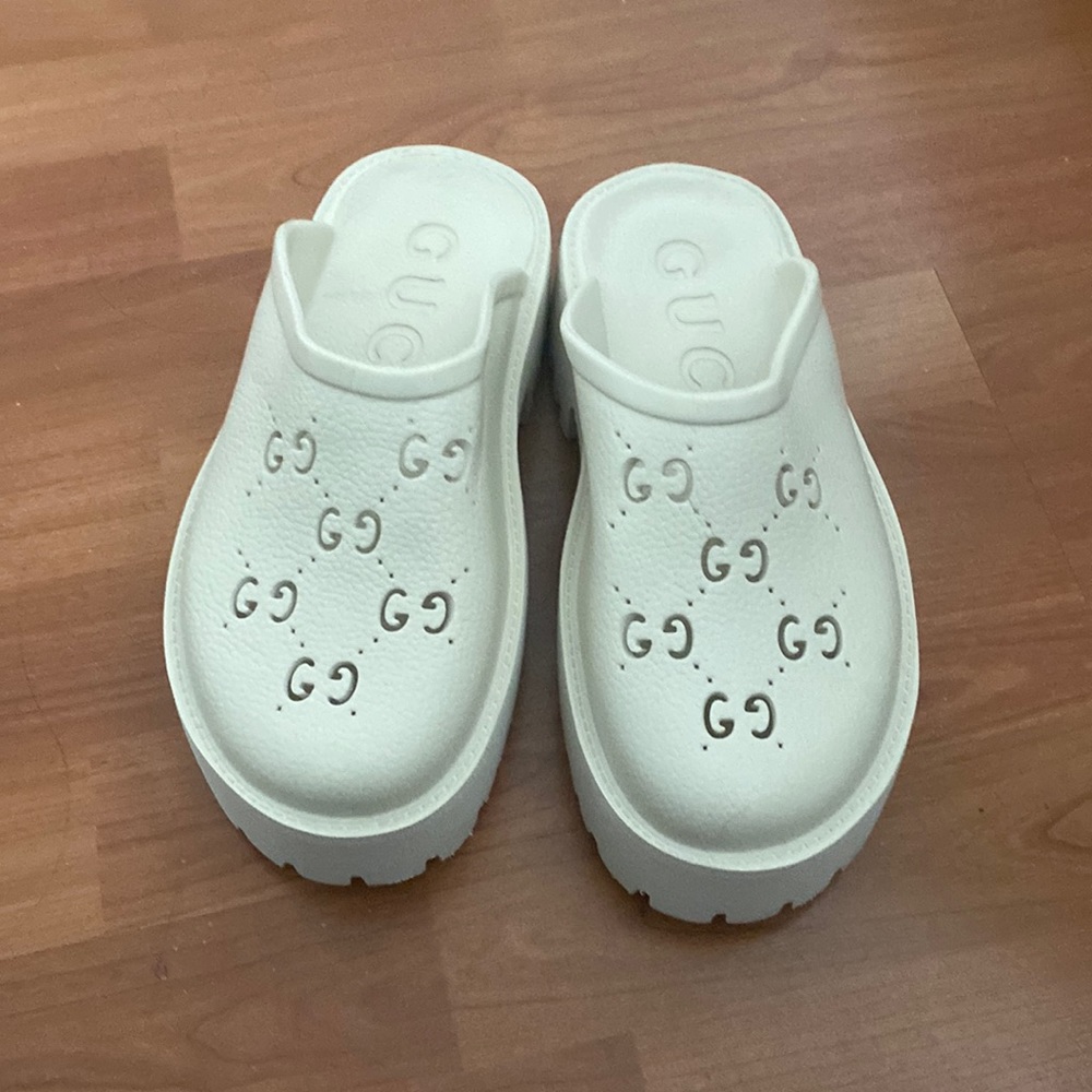 Nude Gucci Clog